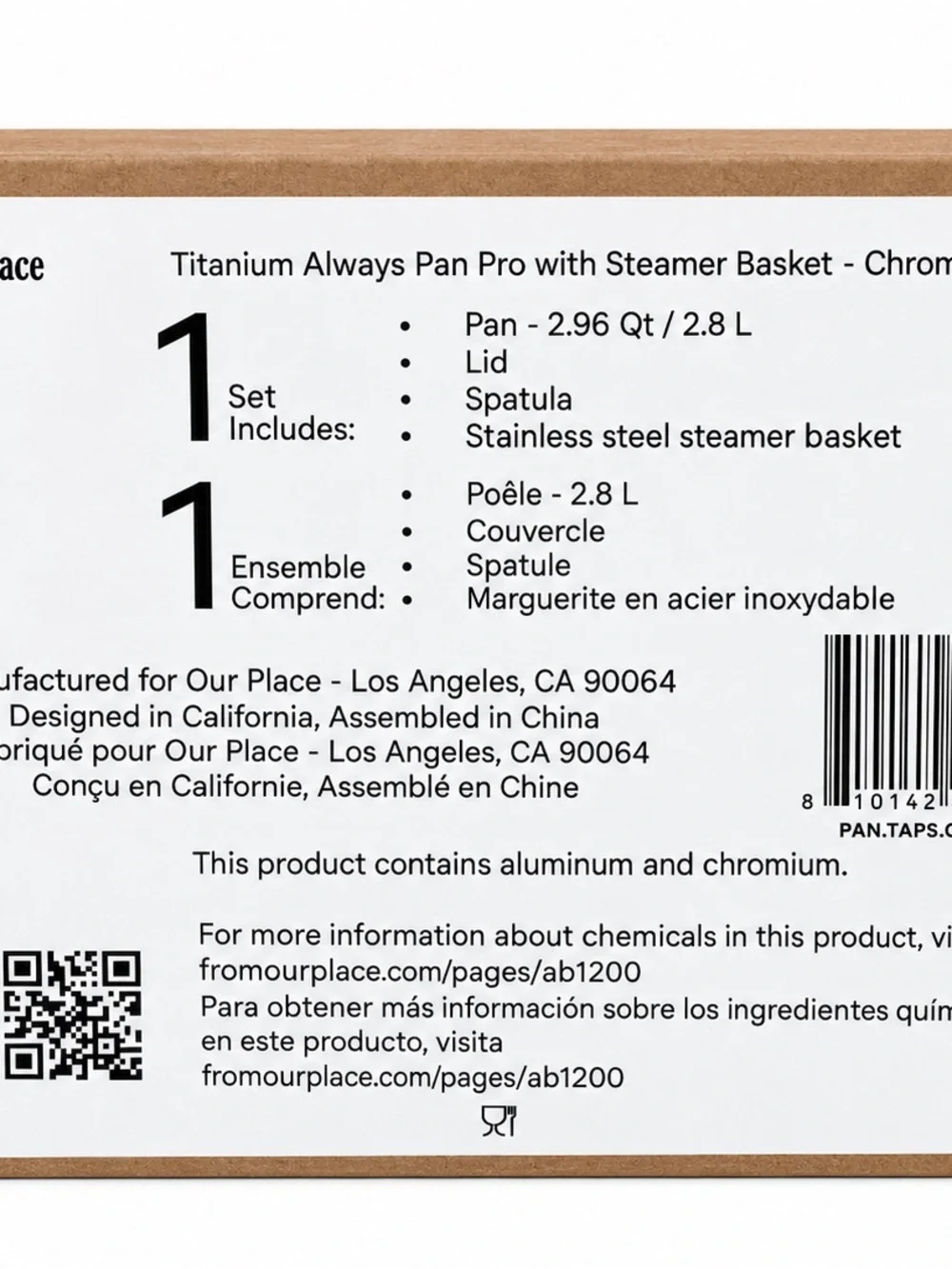 Our Place Titanium Always Pan Pro 10.5” in Chrome
